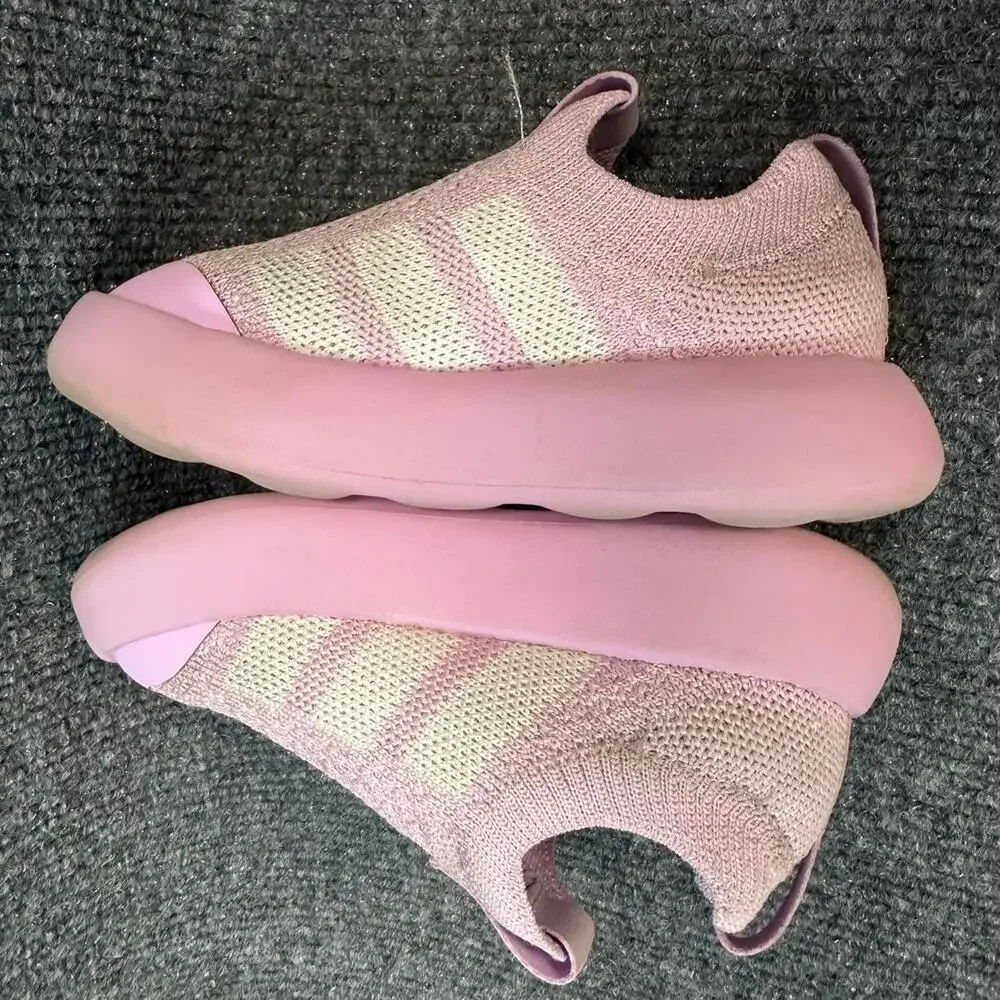 Adidas Kid's BubbleComfy Toddler Shoes Pink Slip On Sportswear Sneakers 8.5